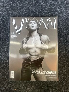 Vman Magazine Issue 56 Spring/Summer 2026 - Black & White Cover